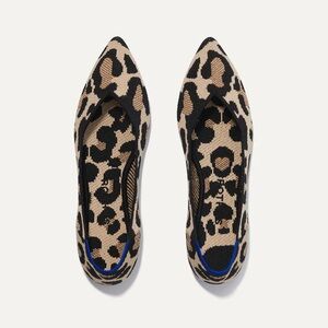 Leopard Print Pointed Toe Flats